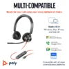 Poly Blackwire 3320 Stereo USB-C Headsets