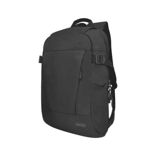 Promate 15.6" Laptop Backpack made from 300D Frosted Polyester with 1 main compartment, 2 front pockets