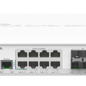 Mikrotik CRS112-8G-4S-IN 8x Gigabit Ethernet Smart Switch 4x SFP cages 400MHz CPU
