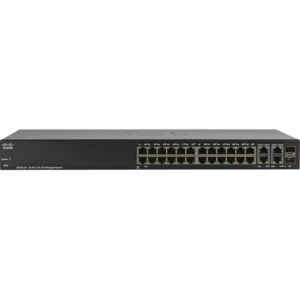 Cisco SF300-24 24-Port Gigabit Uplinks 10/100 Managed Switch