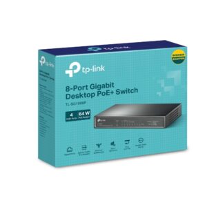 TP-Link TL-SG1008P 8 Port Gigabit Desktop Switch with 4-Port PoE