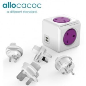 ALLOCACOC 1850/UKRU4P PowerCube ReWirable USB + 4x plug UK