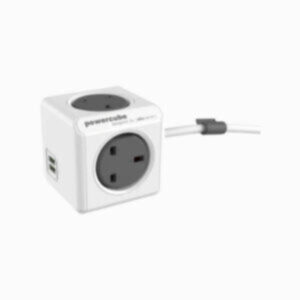 Allocacoc 7424/UKEUPC PowerCube Extended USB 3m cable SURGE UK