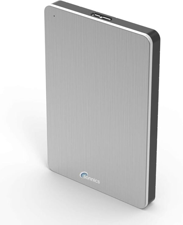 Sonnics 500GB Silver External Portable Hard drive